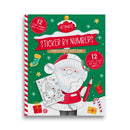 Xmas Sticker By Numbers Book 12pk