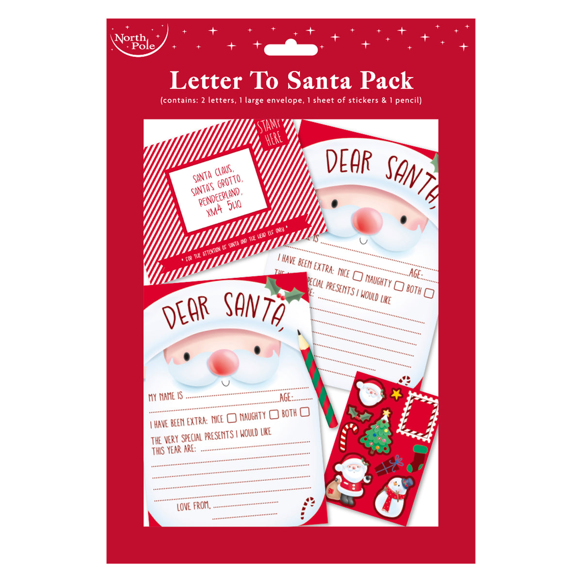 Letter To Santa Pack 12pk