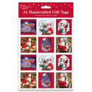 24pcs Trad Santa Gift Tags Polybg 12pk - Tiger Feet Ireland