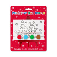 Activity Xmas Paint Your Own Canvas 12pk