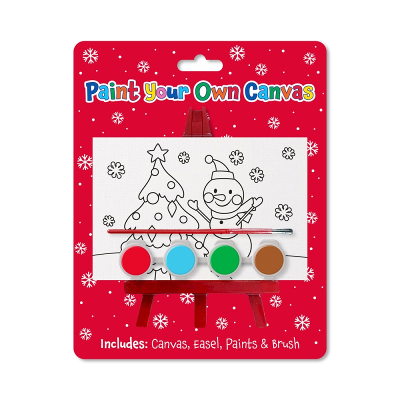 Activity Xmas Paint Your Own Canvas 12pk