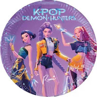 KPop Demon Hunters Paper Plates 23cm 8pk - Tiger Feet Ireland