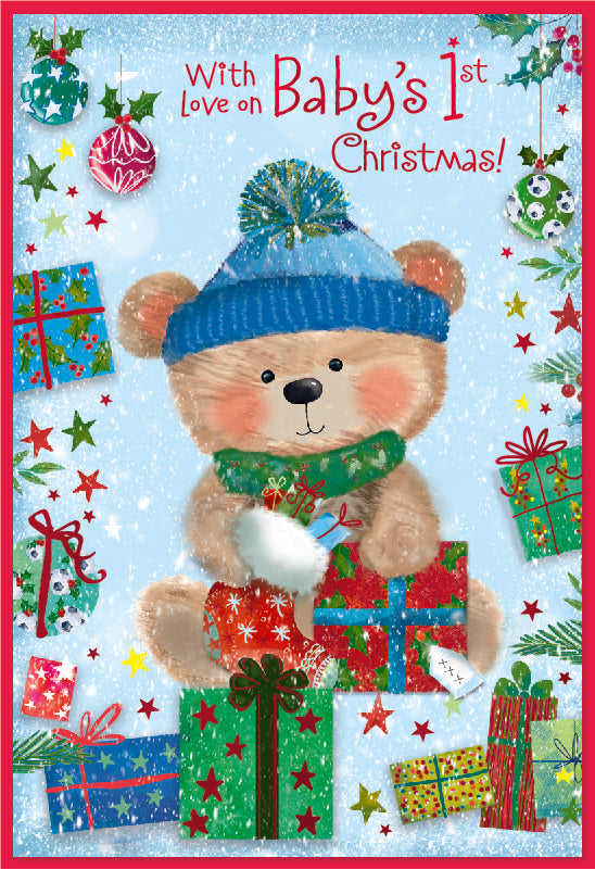 Simon Elvin 6pk Cards C50 Christmas Baby's 1st  - Tiger Feet Ireland