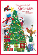 Simon Elvin 6pk Cards C50 Christmas Grandson - Tiger Feet Ireland