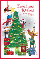 Simon Elvin 6pk Cards C50 Christmas Open - Tiger Feet Ireland