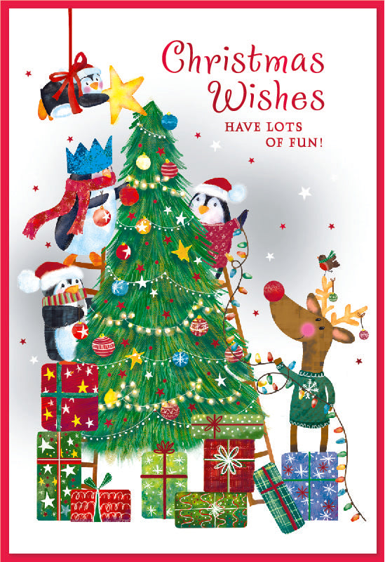 Simon Elvin 6pk Cards C50 Christmas Open - Tiger Feet Ireland