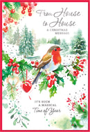 Simon Elvin 6pk Cards C50 Christmas House To House - Tiger Feet Ireland
