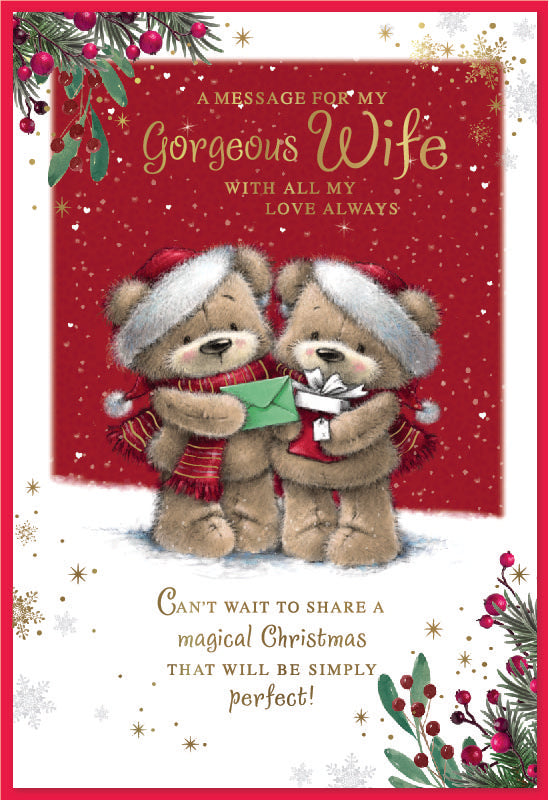 Simon Elvin 6pk Cards C50 Christmas Wife - Tiger Feet Ireland