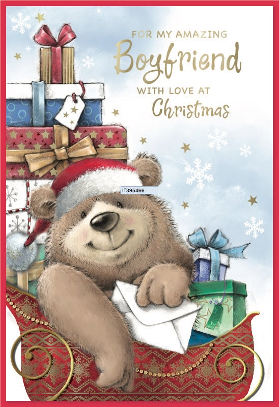 Simon Elvin 6pk Cards C50 Christmas Boyfriend - Tiger Feet Ireland