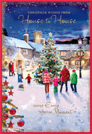 Simon Elvin 6pk Cards C50 Christmas House To House - Tiger Feet Ireland