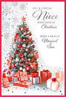 Simon Elvin 6pk Cards C50 Christmas Niece - Tiger Feet Ireland
