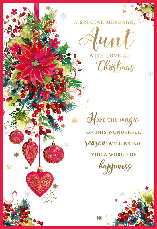 Simon Elvin 6pk Cards C50 Christmas Aunt - Tiger Feet Ireland