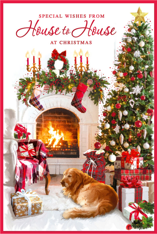Simon Elvin 6pk Cards C50 Christmas House To House - Tiger Feet Ireland