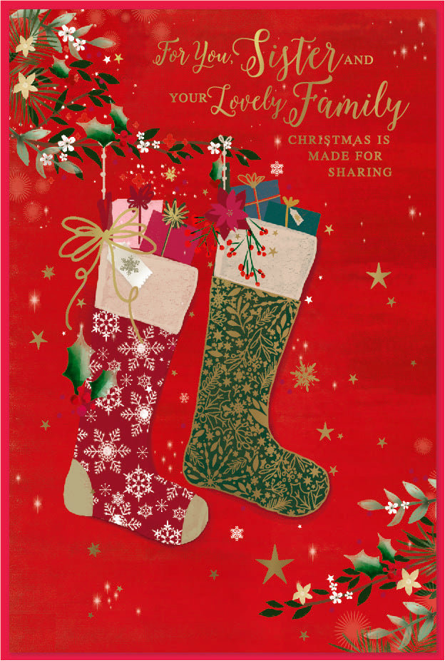 Simon Elvin 6pk C50 Christmas Sister & Family - Tiger Feet Ireland