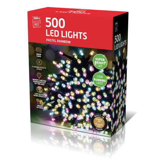 LED Lights 500 Timer Pastel Colour