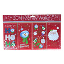 4pcs 3D Money Wallet Christmas Cute 12pk - Tiger Feet Ireland