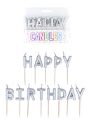 13ct Candles Happy Birthday Silver - Tiger Feet Ireland