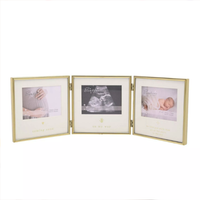 Bambino Gold Baby Scan Frame 4x3 Triple - Tiger Feet Ireland