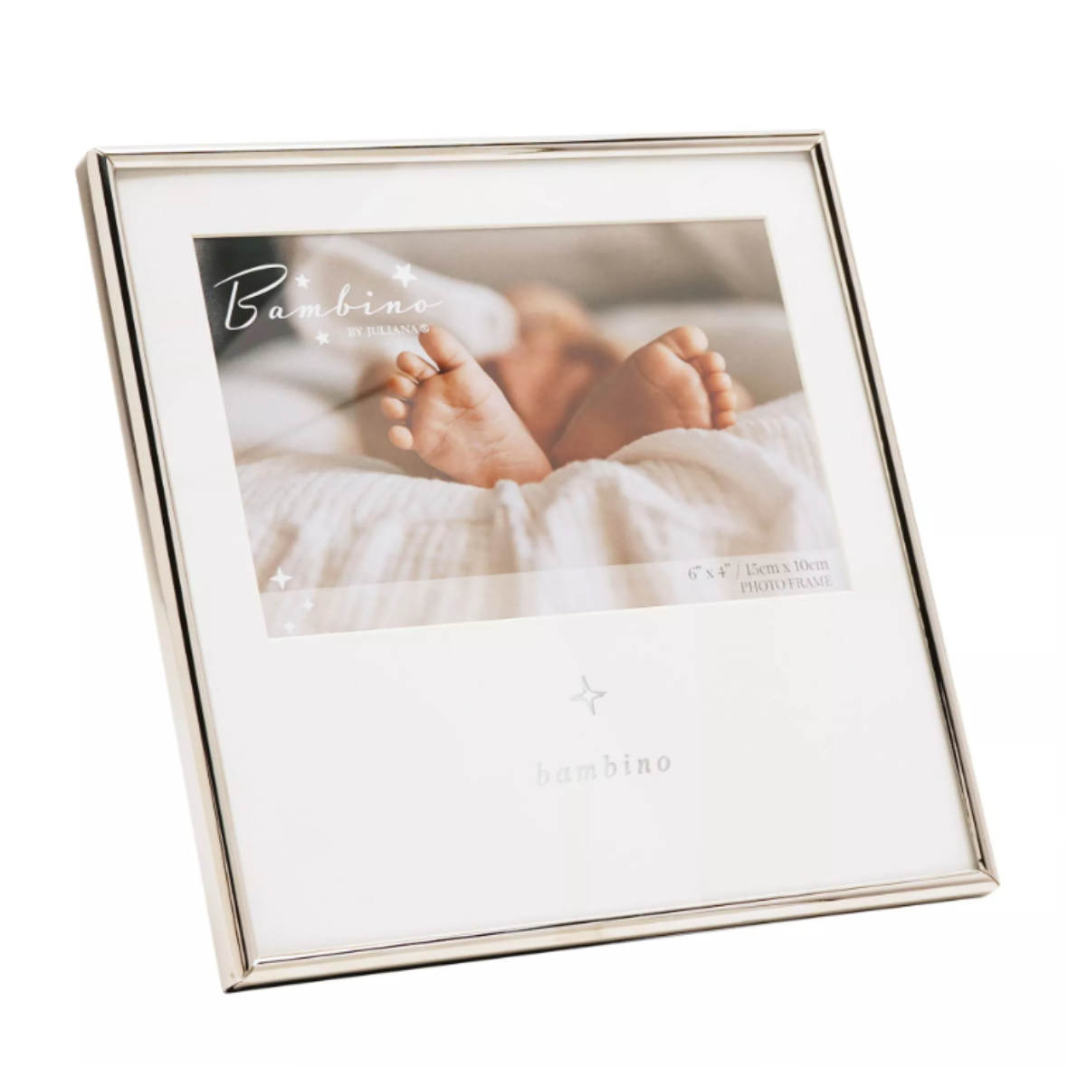 Bambino Silver Frame 6in X 4in Star - Tiger Feet Ireland
