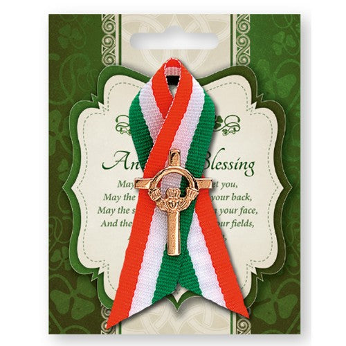 6pk Ribbon Claddagh Cross Saint Patrick's Day - Tiger Feet Ireland