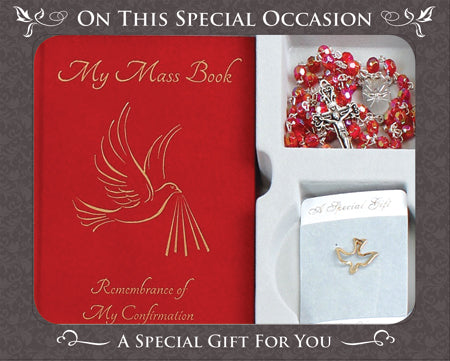 Confirmation Gift Set Book/Rosary/Brooch - Tiger Feet Ireland