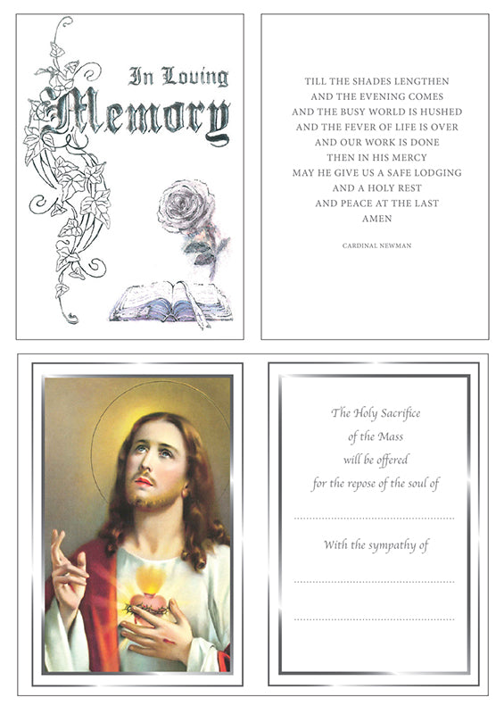 6pk Cards C35 In Loving Memory - Tiger Feet Ireland