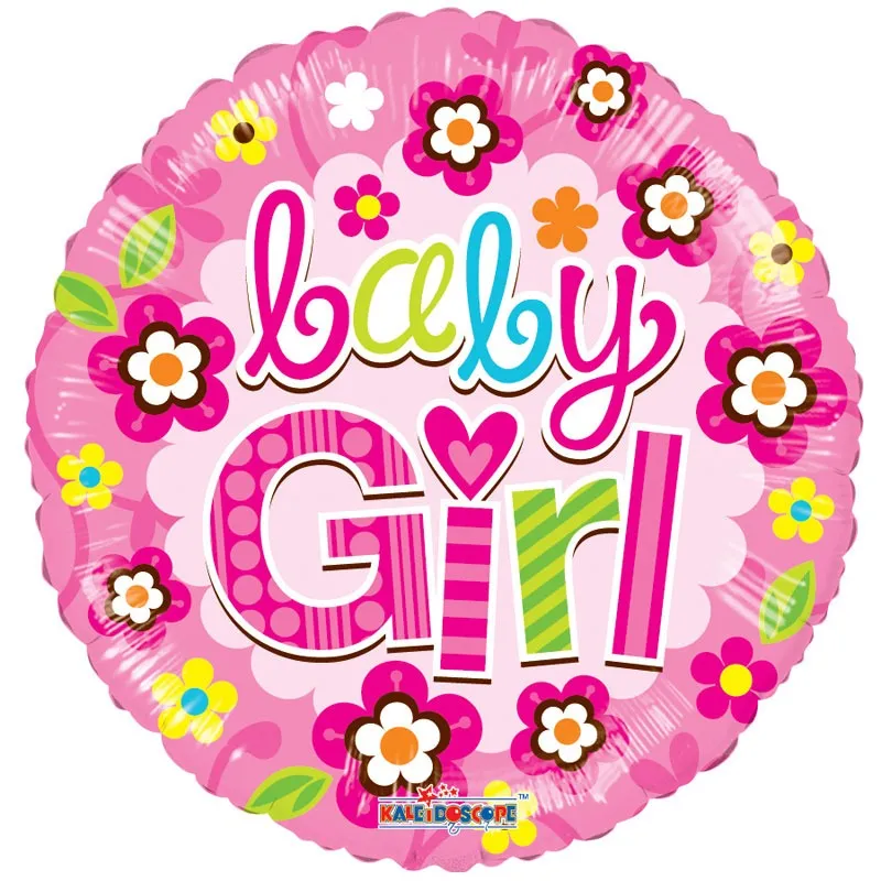 Foil Balloon 18" Round Baby Girl - Tiger Feet Ireland