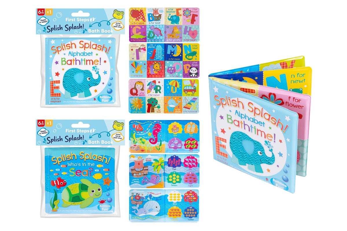 First Step Baby Learning Bath Books - Tiger Feet Ireland