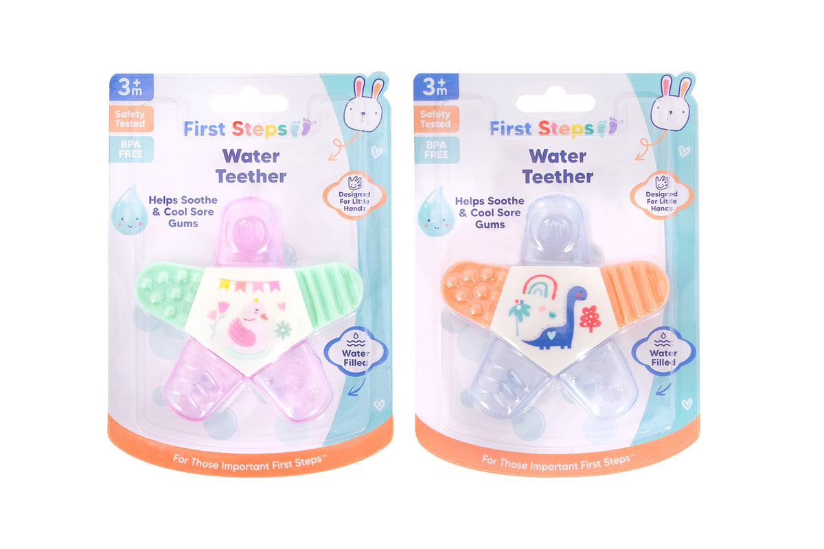 2pk Decorated Waterfilled Teether - Tiger Feet Ireland