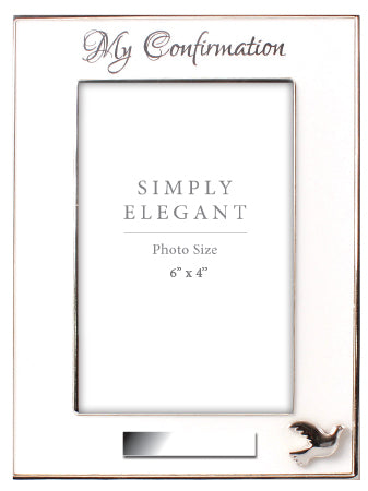 Confirmation Photo Frame Meatl Silver
