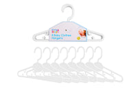 Baby Clothes Hangers 8 Pack White - Tiger Feet Ireland