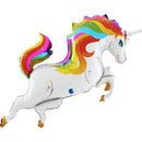 Foil Balloon 44" Supershape Rainbow Unicorn - Tiger Feet Ireland