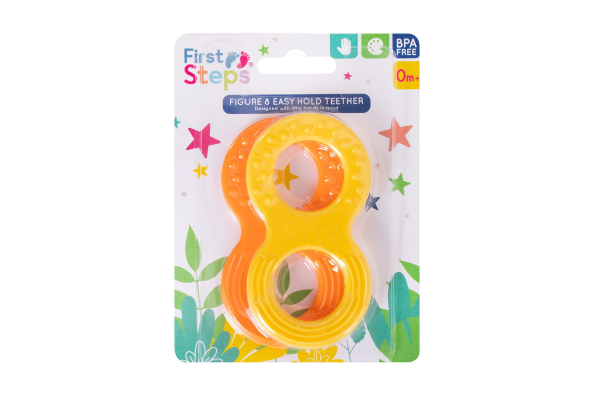 Figure 8 Soft Easy To Hold Teether - Tiger Feet Ireland