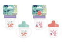 2pk 260ml Spill Proof Cup With Cap - Tiger Feet Ireland