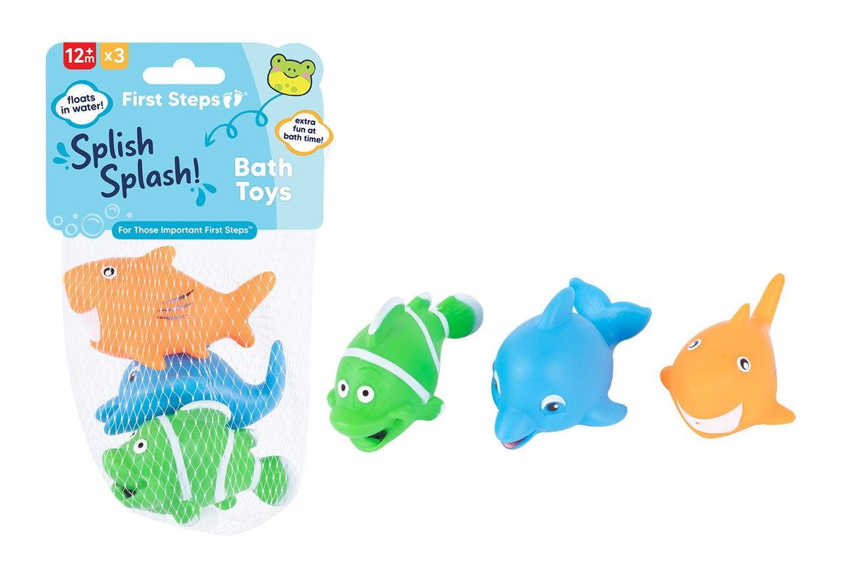 Vinyl Bath Toys Pack 3 - Tiger Feet Ireland