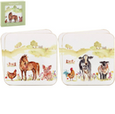 Farmyard Coasters Set Of 4 - Tiger Feet Ireland