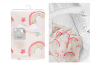 Baby Blanket 70X90Cm Rainbow Design - Tiger Feet Ireland