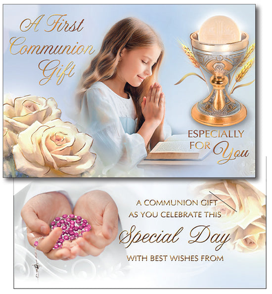 6Pk Communion Card/Girl/Money Wallet