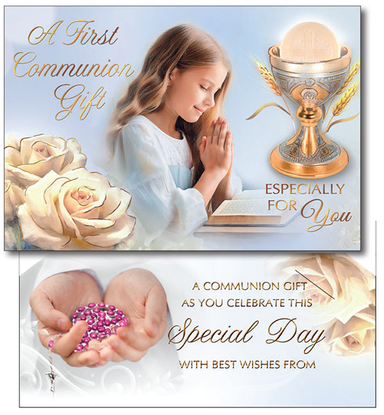 6pk Communion Card/Girl/Money Wallet - Tiger Feet Ireland