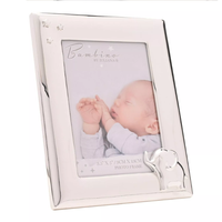 Silverplated Photo Frame With Elephant 4 x 6 - Tiger Feet Ireland