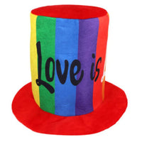 Rainbow Pride Love Is Love Tall Top Hat - Tiger Feet Ireland