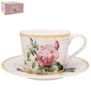 Redoute Rose Cup & Saucer - Tiger Feet Ireland