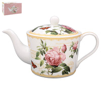 Redoute Rose Tea Pot - Tiger Feet Ireland