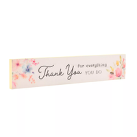 Skinny Plaque Thank You - Tiger Feet Ireland