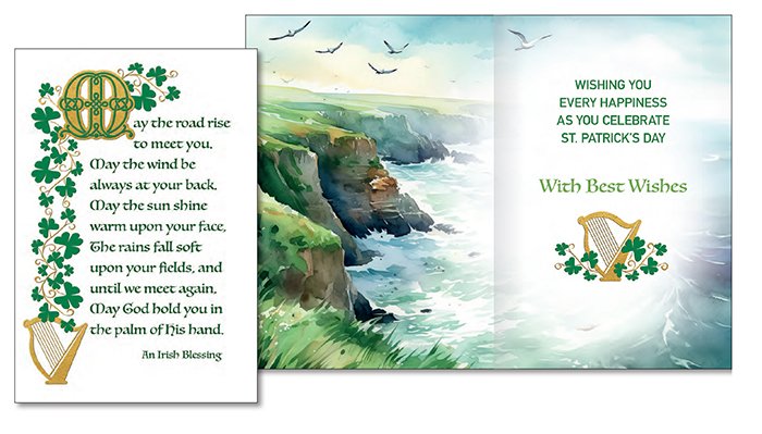 6pk Saint Patrick'S Day Card - Tiger Feet Ireland