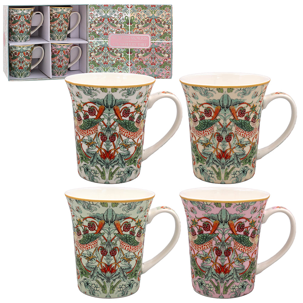 Lustre Strawberry Thiefs Mugs Set of 4 - Tiger Feet Ireland