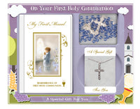 Communion Gift Set Book/Rosary/Necklet - Tiger Feet Ireland