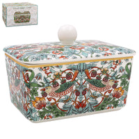 Strawberry Thief Butter Dish - Tiger Feet Ireland