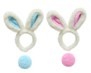 Easter Bunny Headband & Tail Set Asst - Tiger Feet Ireland