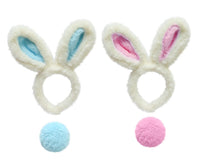 Easter Bunny Headband & Tail Set Asst - Tiger Feet Ireland